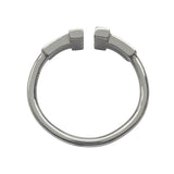 ティファニー TIFFANY＆CO Tワイヤーダイヤリング K18WG ジュエリー