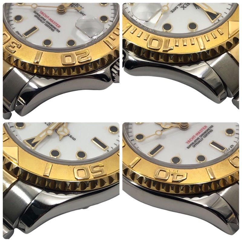 ロレックス ROLEX ヨットマスター U番 68623 ホワイト SS/YG メンズ 腕時計