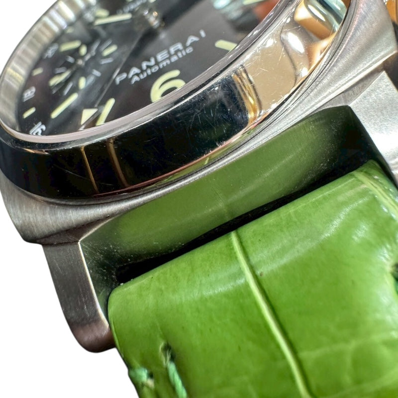 パネライ PANERAI ルミノール GMT PAM00244 ステンレススチール/レザー 自動巻き メンズ 腕時計