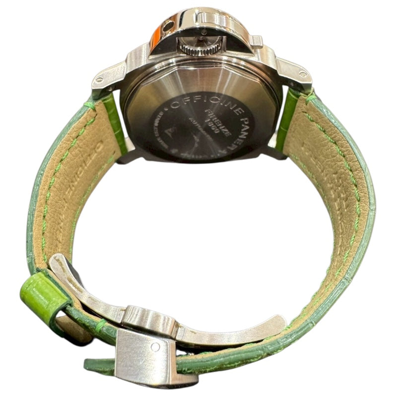 パネライ PANERAI ルミノール GMT PAM00244 ステンレススチール/レザー 自動巻き メンズ 腕時計