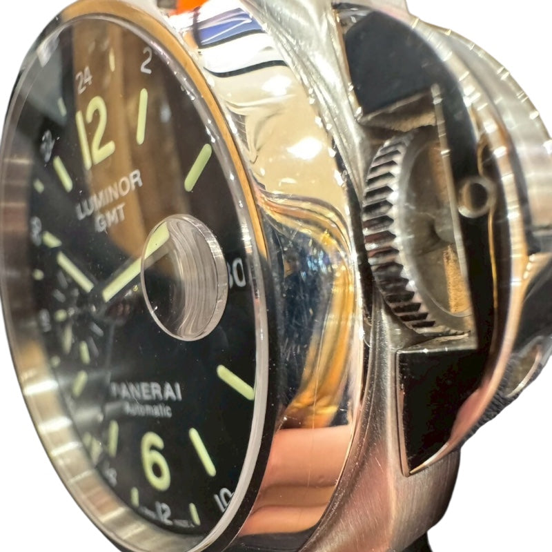 パネライ PANERAI ルミノール GMT PAM00244 ステンレススチール/レザー 自動巻き メンズ 腕時計