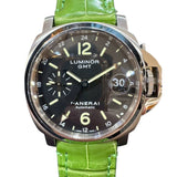 パネライ PANERAI ルミノール GMT PAM00244 ステンレススチール/レザー 自動巻き メンズ 腕時計