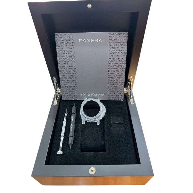 パネライ PANERAI ルミノール GMT PAM00244 ステンレススチール/レザー 自動巻き メンズ 腕時計