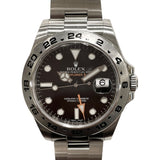 ロレックス ROLEX エクスプローラー2 216570 ブラック SS 自動巻き メンズ 腕時計