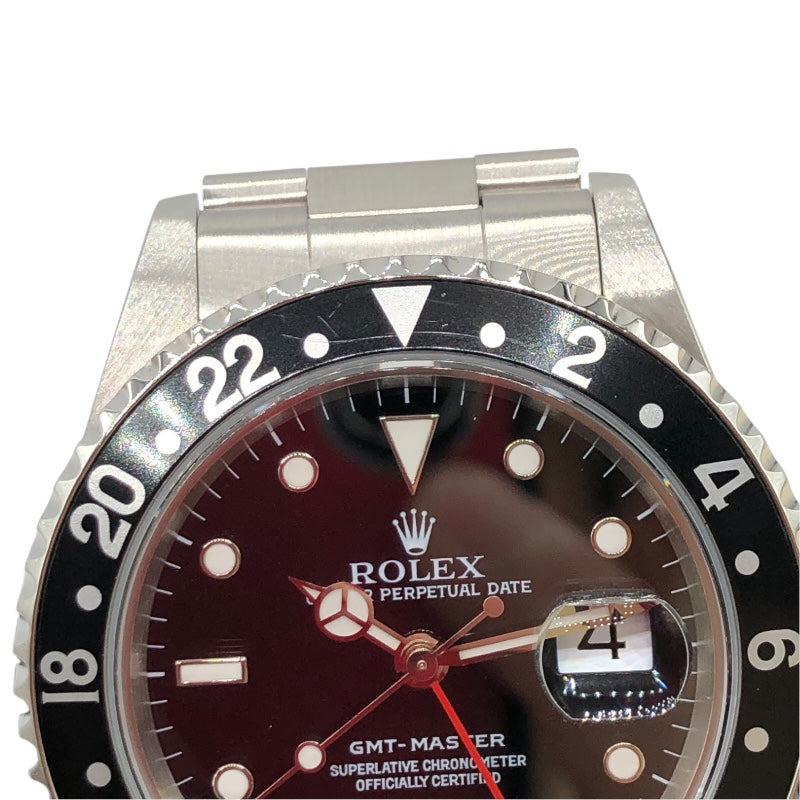 ロレックス ROLEX GMTマスター 16700 ブラック ステンレススチール SS 自動巻き メンズ 腕時計