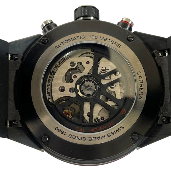 タグ・ホイヤー TAG HEUER カレラキャリバーホイヤー02　クロノグラフ CBG2A91.FT6173 カーボン 自動巻き メンズ 腕時計