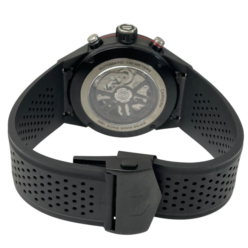 タグ・ホイヤー TAG HEUER カレラキャリバーホイヤー02　クロノグラフ CBG2A91.FT6173 カーボン 自動巻き メンズ 腕時計