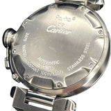 カルティエ Cartier パシャC ビッグデイト W31044M7 ホワイト SS メンズ 腕時計