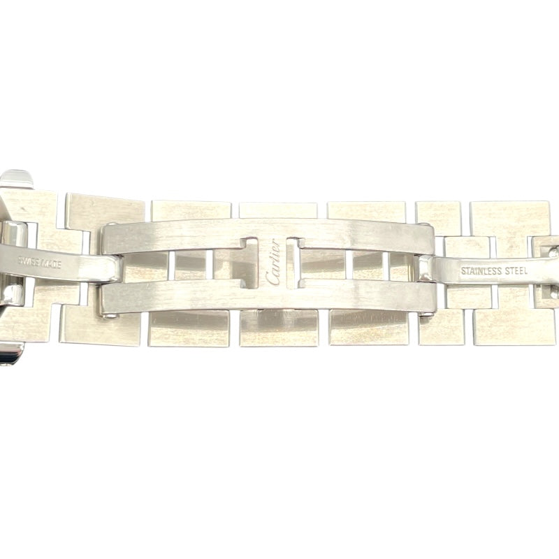 カルティエ Cartier パシャC ビッグデイト W31044M7 ホワイト SS メンズ 腕時計