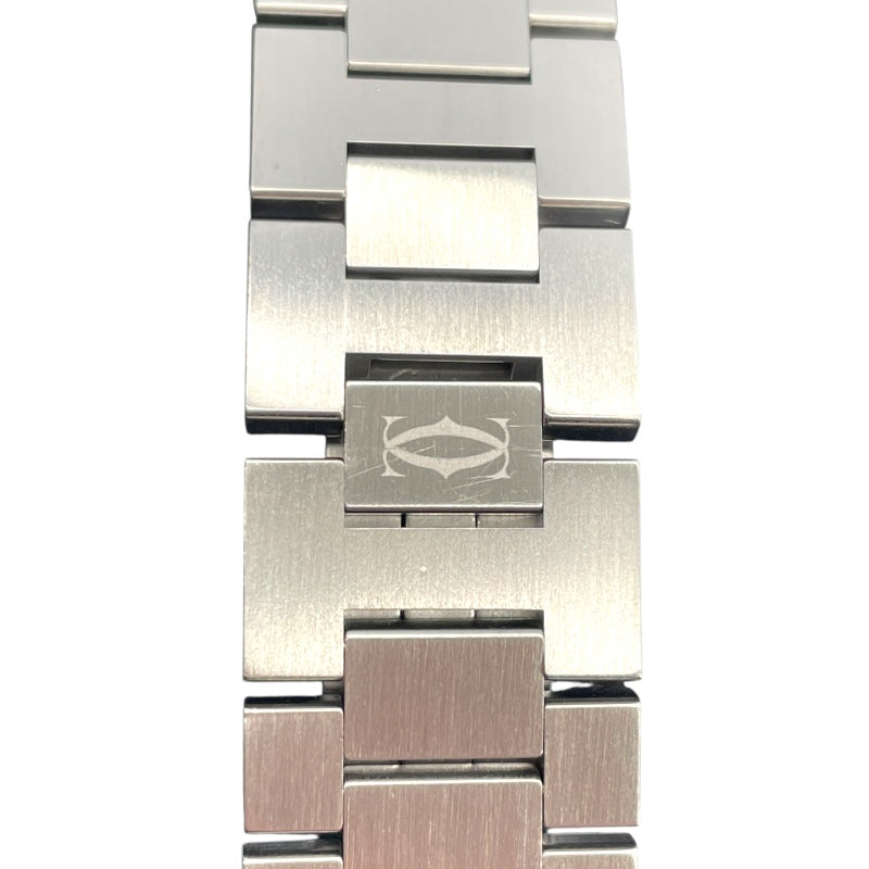 カルティエ Cartier パシャC ビッグデイト W31044M7 ホワイト SS メンズ 腕時計