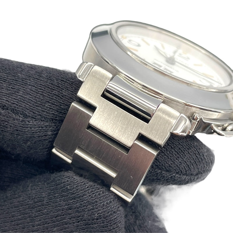 【rnshw】CARTIER カルティエ W31044M7 パシャC 中古)CARTIER カルティエ パシャC ビッグデイト ホワイト