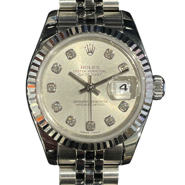 GMページです。 ロレックス ROLEX デイトジャスト26 Z番 17974G シルバー WG×SS