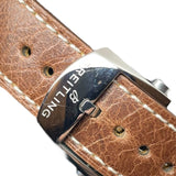 ブライトリング BREITLING トップタイム デウス リミテッドエディション A23311 ホワイト/ライトブルー SS/革ベルト 自動巻き メンズ 腕時計