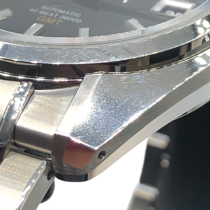 グランドセイコー Grand Seiko メカニカル　ハイビート36000GMT SBGJ213 ブラック ステンレススチール SS メンズ 腕時計