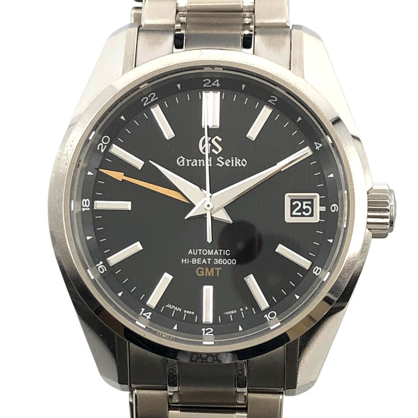 グランドセイコー Grand Seiko メカニカル　ハイビート36000GMT SBGJ213 ブラック ステンレススチール SS メンズ 腕時計
