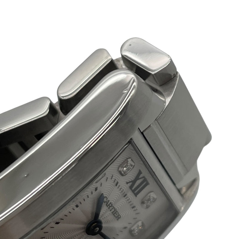 カルティエ Cartier タンクフランセーズ SM WE110006 ホワイト SS クオーツ レディース 腕時計