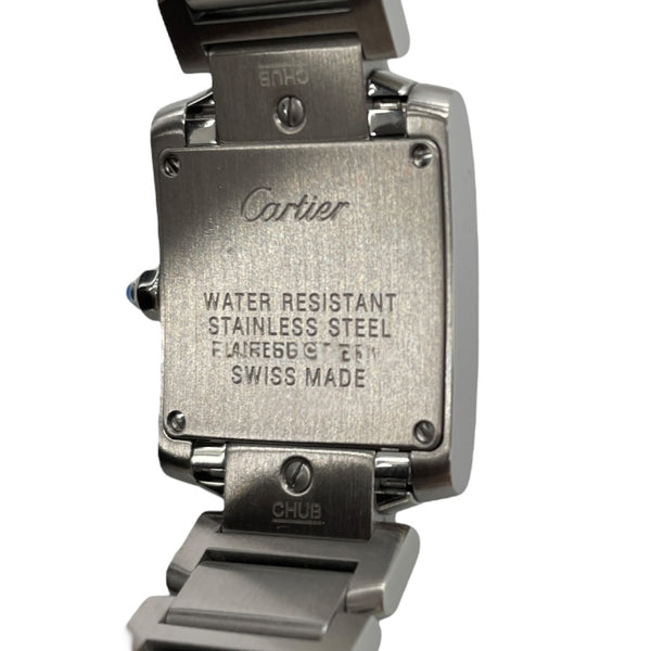カルティエ Cartier タンクフランセーズ SM WE110006 ホワイト SS クオーツ レディース 腕時計