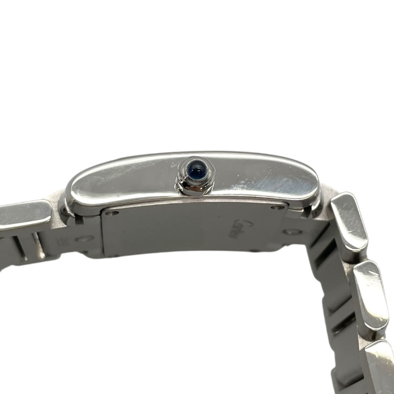 カルティエ Cartier タンクフランセーズ SM WE110006 ホワイト SS クオーツ レディース 腕時計