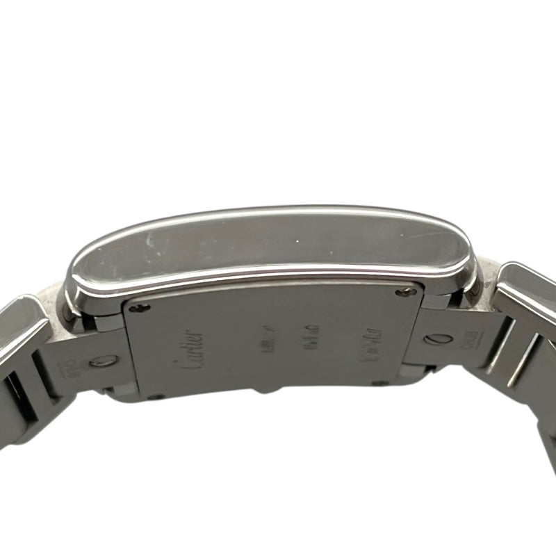 カルティエ Cartier タンクフランセーズ SM WE110006 ホワイト SS クオーツ レディース 腕時計