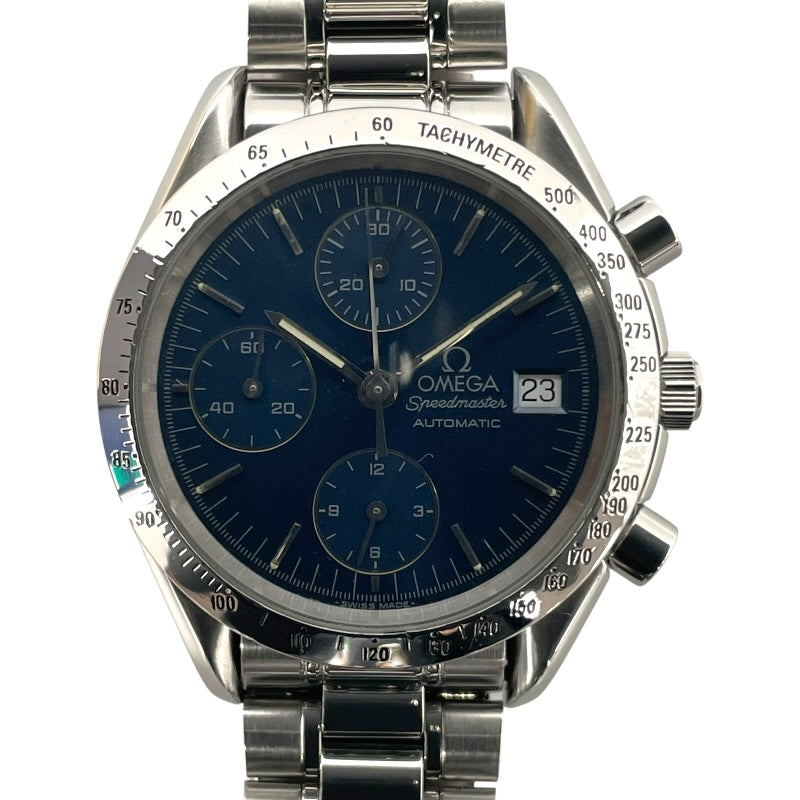 オメガ OMEGA スピードマスター デイト 3511.80 ブルー SS 自動巻き メンズ 腕時計
