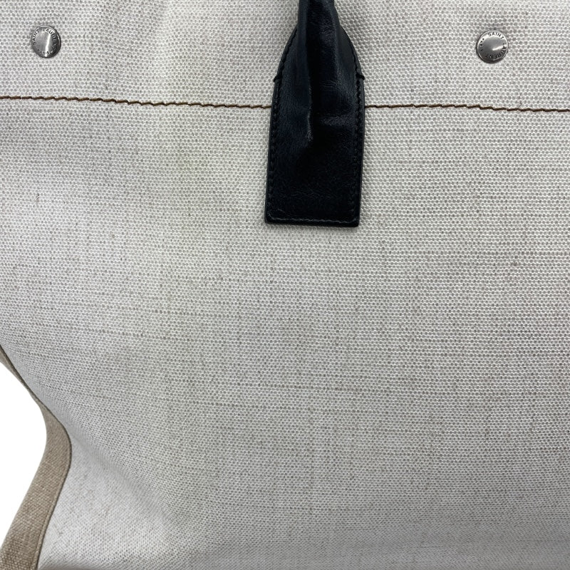 サンローラン SAINT LAURENT リヴゴーシュトート 509415 ベージュ キャンバス・PVC ユニセックス トートバッグ
