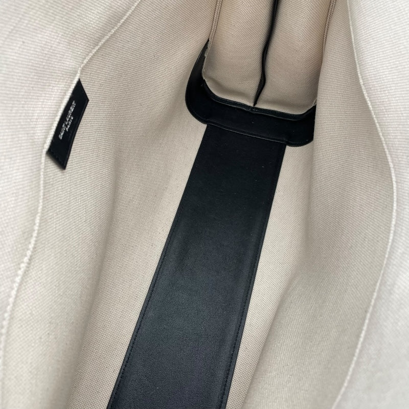 サンローラン SAINT LAURENT シンサックドジュール ラージ 631526 ナチュラル/ブラック キャンバス ユニセックス トートバッグ