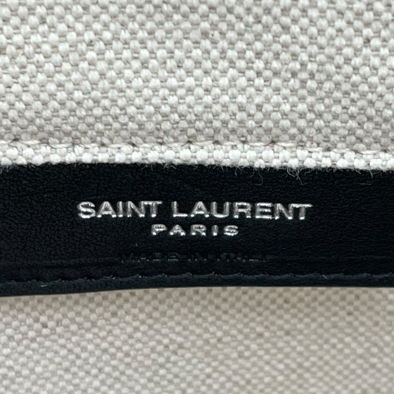サンローラン SAINT LAURENT シンサックドジュール ラージ 631526 ナチュラル/ブラック キャンバス ユニセックス トートバッグ