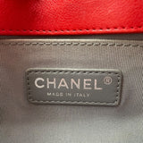 シャネル CHANEL ボーイシャネル20 A67085 18番台 レッド シルバー金具 カーフ レディース ショルダーバッグ
