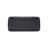 エルメス HERMES ケリー28　内縫い U刻印 ブラック ゴールド金具 トゴ レディース ショルダーバッグ