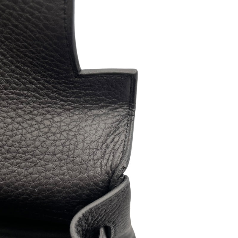 エルメス HERMES ケリー28　内縫い U刻印 ブラック ゴールド金具 トゴ レディース ショルダーバッグ