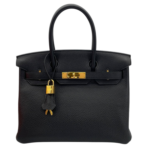 エルメス HERMES バーキン30 D刻 ブラック GD金具 トゴ レディース ハンドバッグ