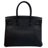 エルメス HERMES バーキン30 D刻 ブラック GD金具 トゴ レディース ハンドバッグ