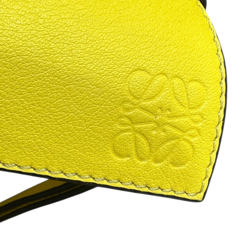 ロエベ LOEWE パズルバムバッグ ミニ イエロー カーフスキン メンズ ボディバッグ