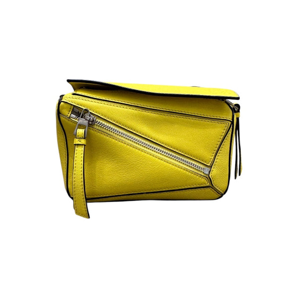 ロエベ LOEWE パズルバムバッグ ミニ イエロー カーフスキン メンズ ボディバッグ