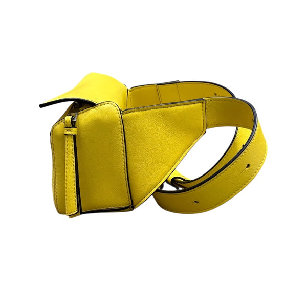 ロエベ LOEWE パズルバムバッグ ミニ イエロー カーフスキン メンズ ボディバッグ