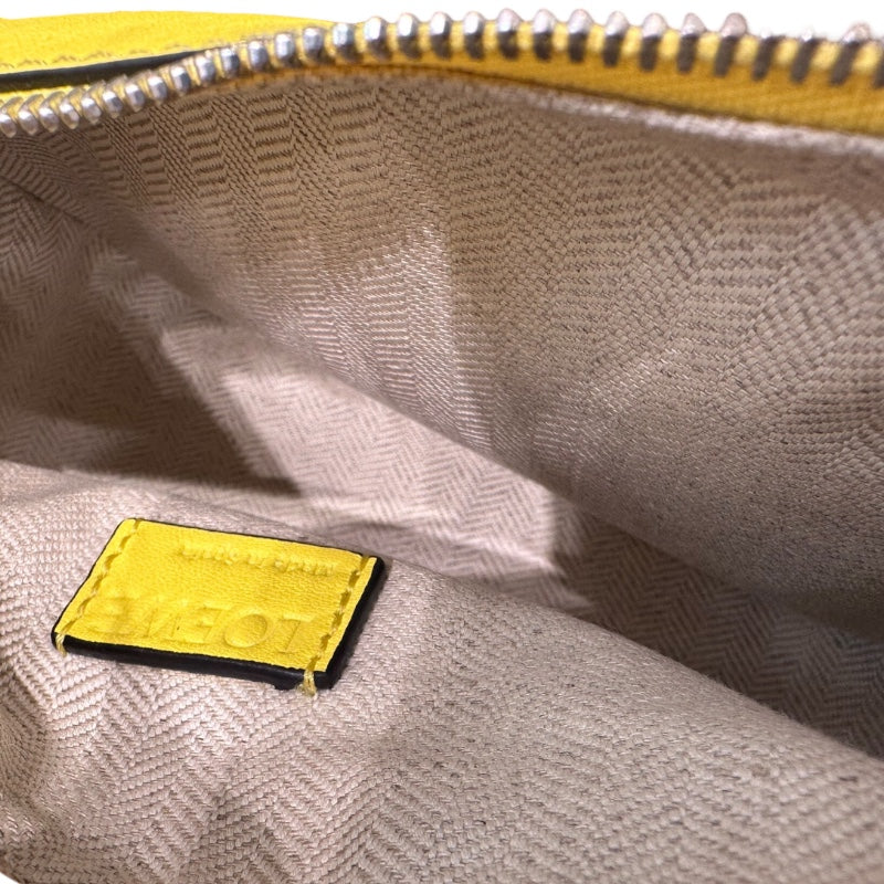 ロエベ LOEWE パズルバムバッグ ミニ イエロー カーフスキン メンズ