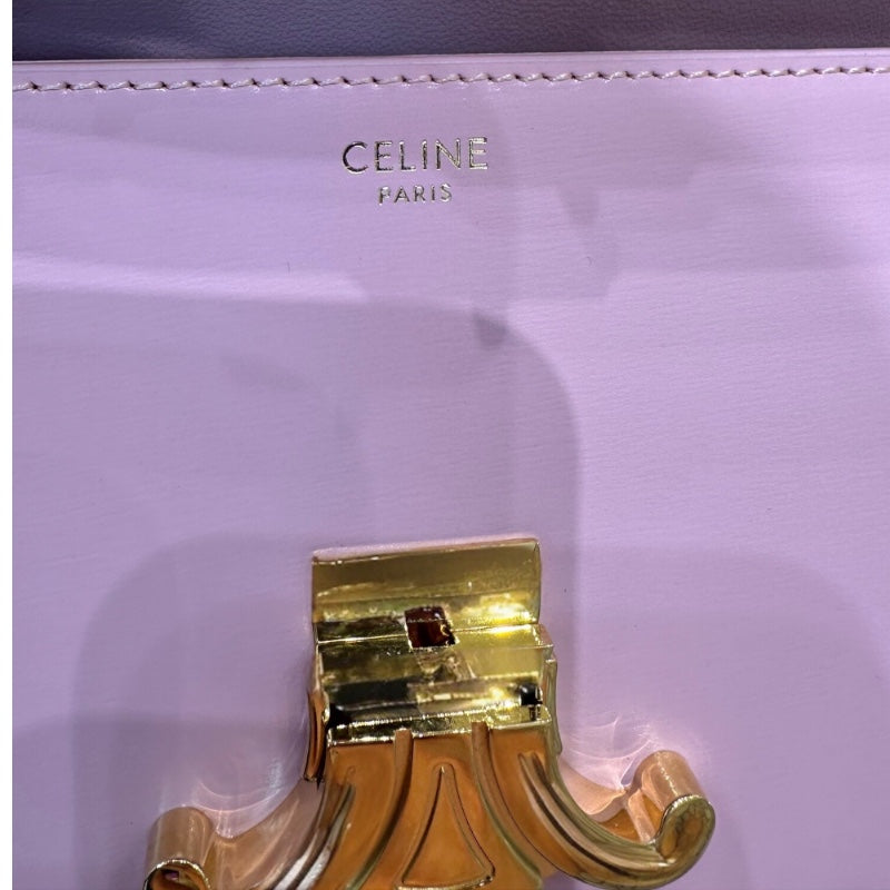 セリーヌ CELINE ショルダーバッグ　クロード ローズ シャイニーカーフスキン レディース ハンドバッグ