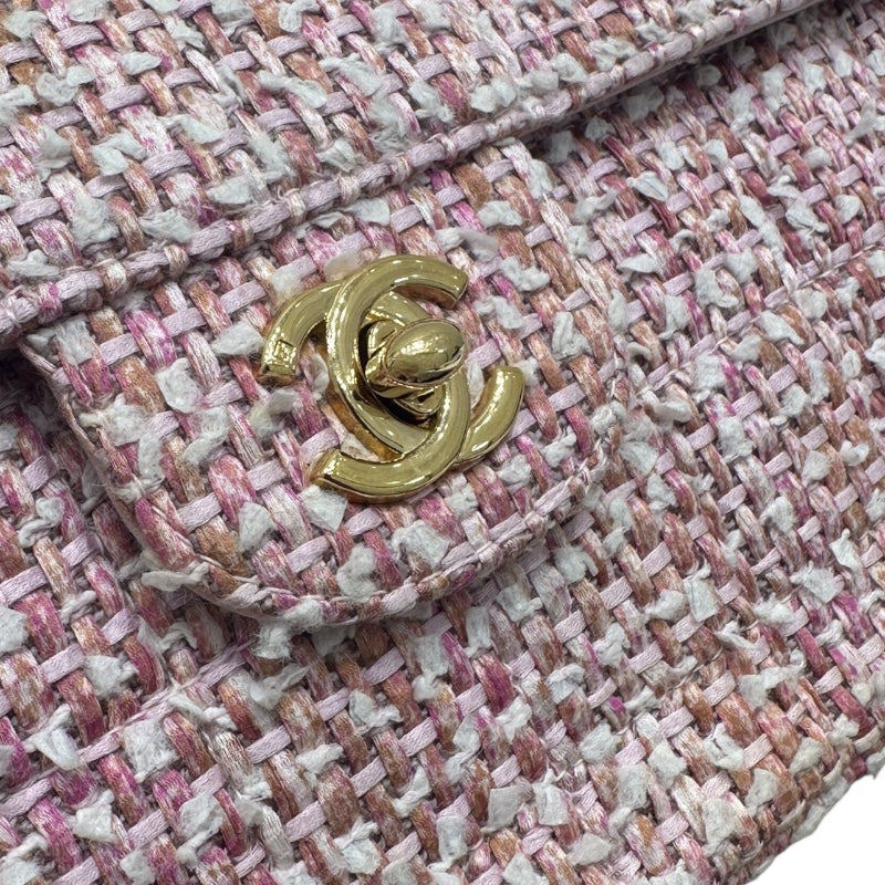 シャネル CHANEL チョコバー　セミショルダーバッグ A15316 ピンク ツイード レディース ハンドバッグ