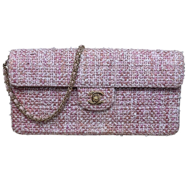 シャネル CHANEL チョコバー　セミショルダーバッグ A15316 ピンク ツイード レディース ハンドバッグ
