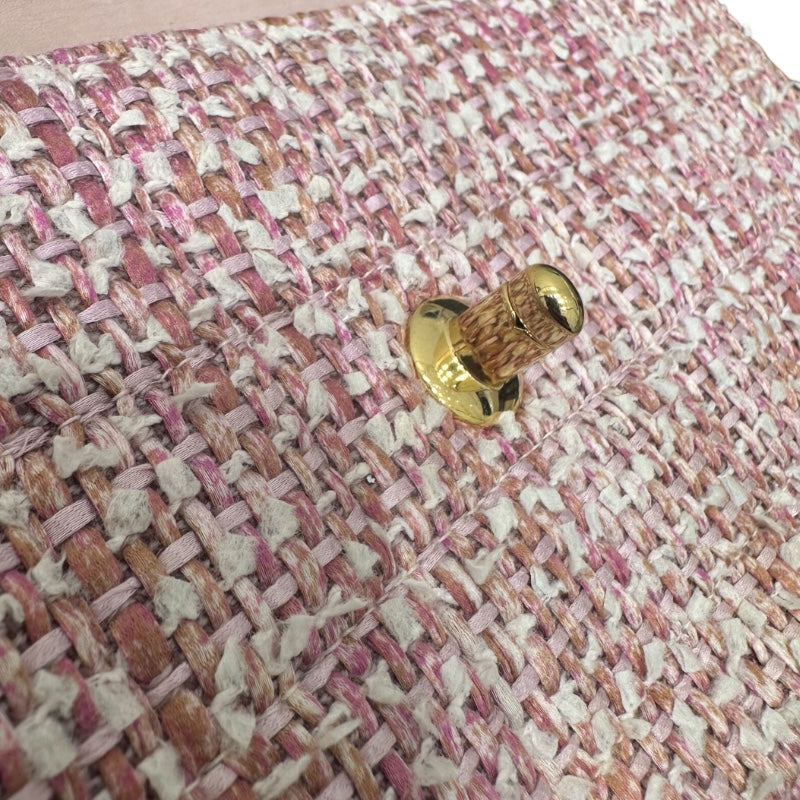 シャネル CHANEL チョコバー　セミショルダーバッグ A15316 ピンク ツイード レディース ハンドバッグ