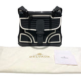 デルヴォー DELVAUX ブリヨンMMチャンピオン ブラック・ホワイト エナメル エナメル レディース ハンドバッグ