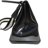 デルヴォー DELVAUX ブリヨンMMチャンピオン ブラック・ホワイト エナメル エナメル レディース ハンドバッグ