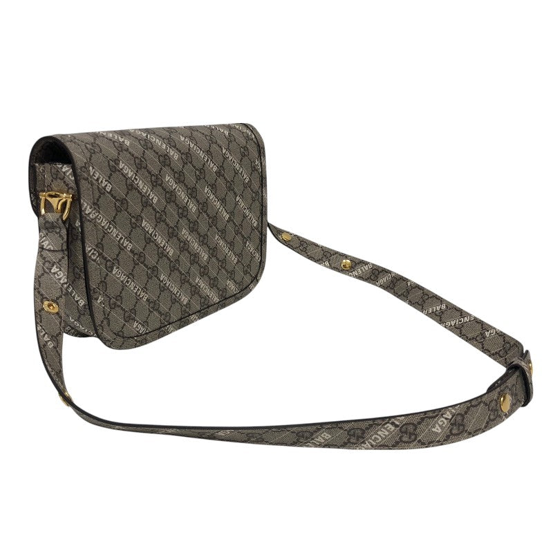 グッチ GUCCI ホースビット1955 バレンシアガコラボ ショルダーバッグ 602204 ベージュ ゴールド金具 GGスプリーム レディース ショルダーバッグ