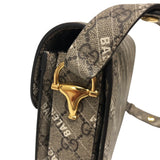グッチ GUCCI ホースビット1955 バレンシアガコラボ ショルダーバッグ 602204 ベージュ ゴールド金具 GGスプリーム レディース ショルダーバッグ