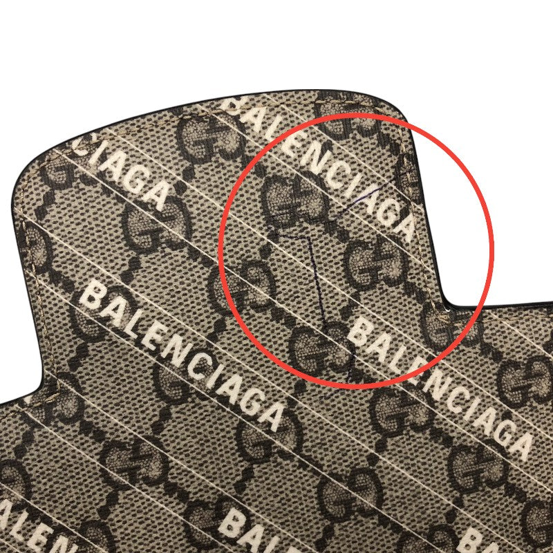 グッチ GUCCI ホースビット1955 バレンシアガコラボ ショルダーバッグ 602204 ベージュ ゴールド金具 GGスプリーム レディース ショルダーバッグ