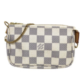 ルイ・ヴィトン LOUIS VUITTON ミニポシェット・アクセソワール N58010 ホワイト ダミエ・アズールキャンバス レディース ポーチ