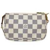 ルイ・ヴィトン LOUIS VUITTON ミニポシェット・アクセソワール N58010 ホワイト ダミエ・アズールキャンバス レディース ポーチ