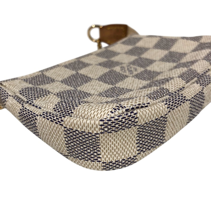 ルイ・ヴィトン LOUIS VUITTON ミニポシェット・アクセソワール N58010 ホワイト ダミエ・アズールキャンバス レディース ポーチ