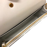 クリスチャン・ディオール Christian Dior ミスディオール フラップバッグ M2610UZCI ホワイト・ブラック ゴールド金具 カーフ レディース ハンドバッグ
