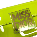 クリスチャン・ディオール Christian Dior ミスディオール フラップバッグ M2610 アップルグリーン パテントレザー レディース ハンドバッグ